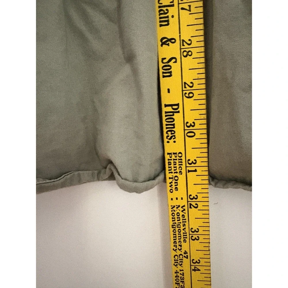 L.L.Bean Shirt Mens XL Sage Green Short Sleeve Button Down‎ Wrinkle Resistant